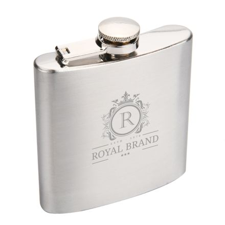 Custom Stainless Steel Hip Flasks - 6 oz.
