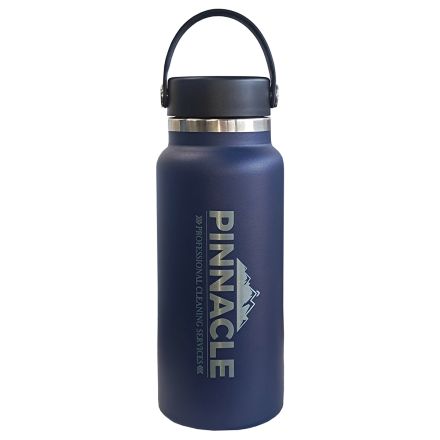 Custom Wide Mouth Water Bottle w/ Handle - 32 oz.