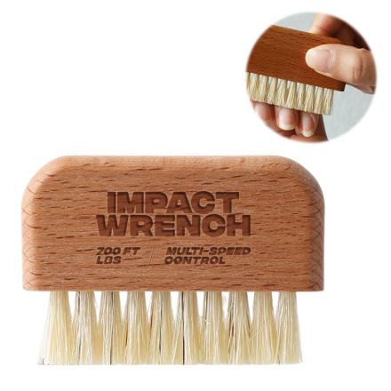 Custom Wooden Slim Nail Cleaning Brush