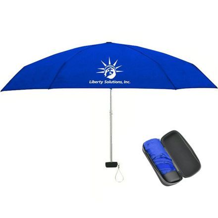 Folding Custom Umbrellas w/ Carrying Case - 37"