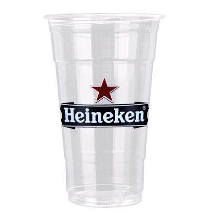 24 oz. Custom Plastic PET Cold Cups (98mm) - 1000 / Case