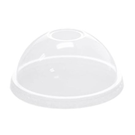 Dome Lids for 12, 16 or 20oz Clear Plastic PET Cups (92mm) - 1000 / Case