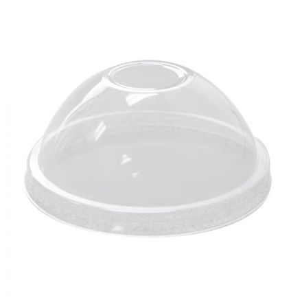 Dome Lids for 12, 16 or 20oz Clear Plastic PET Cups (95mm) - 1000 / Case
