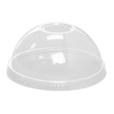 Dome Lids for 14, 16 or 20oz Clear Plastic PET Cups (98mm) - 1000 / Case