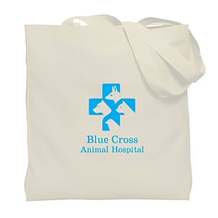 Custom Gusseted Cotton Personalized Tote - 15"w x 16"h x 3"d