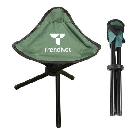 Custom Portable Tripod Folding Stool w/ Carrying Strap
