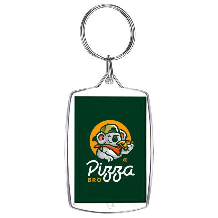 Full Color Custom Rectangle Acrylic Keychain