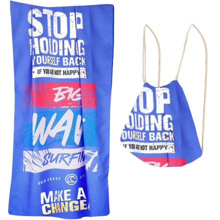 Full Color Custom 2-in-1 Beach Towel Backpack