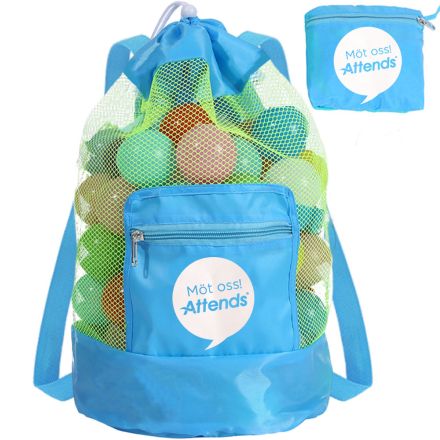 Custom Foldable Beach Toy Mesh Backpack - 9.5"w x 18.9"h