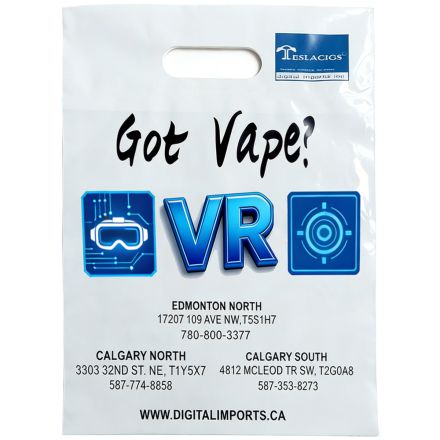 Full Color Custom Plastic Bags w/ Gusset - 11"w x 15"h x 4"d