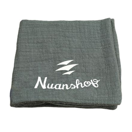 Custom Cotton Flax Embroidered Tea Cloth - 10.25" x 10.25"