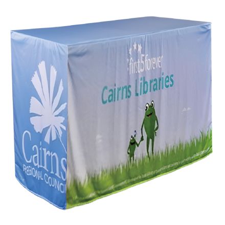 Full Color Custom 4-Sided Regular Fitted Table Cover - 4 ft.