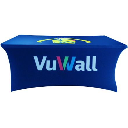 Full Color Custom 4-Sided Ultra Fitted Table Cloth - 6 ft.