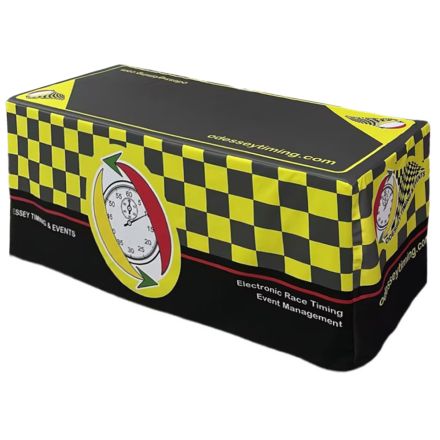 Full Color Custom 3-Sided Regular Fitted Table Cover - 6 ft.