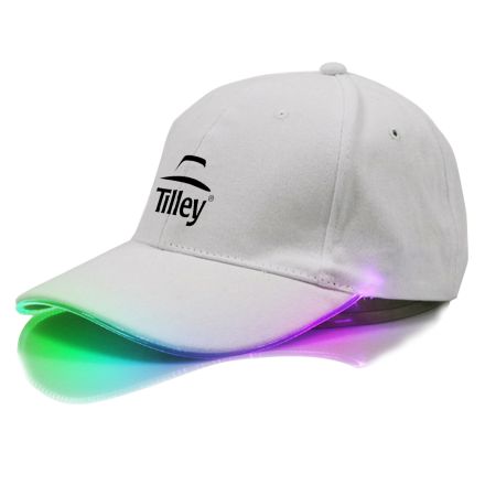 Full Color Custom LED Trim Light Up Baseball Cap