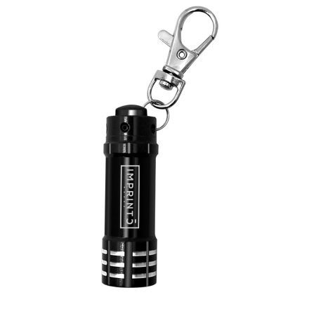 Custom Mini Aluminum 3 LED Flashlight w/ Key Holder