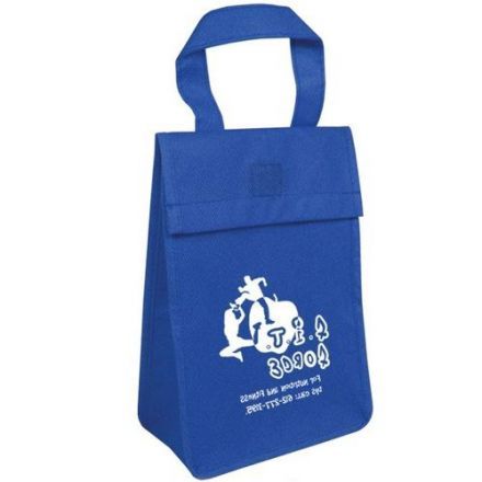 Custom Light Weight Non-Insulated Lunch Tote - 6.75"w x 9"h x 3.75"d