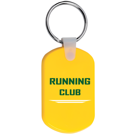 Custom Soft Plastic Oval Key Tags