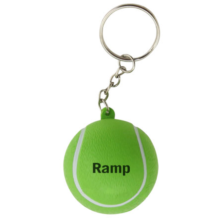 Custom Tennis Ball Stress Reliever Keychain