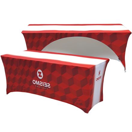 Full Color Custom 3-Sided Ultra Fitted Table Cover - 6 ft.