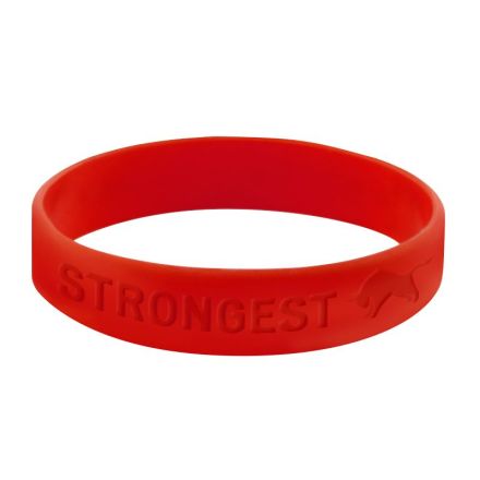 Debossed Silicone Custom Wristband - .5"w