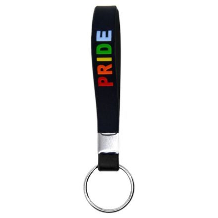 Custom Debossed Silicone Wristband KeyChain