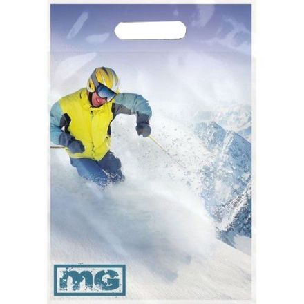 Full Color Take Home Custom Plastic Bags - 9"w x 13"h