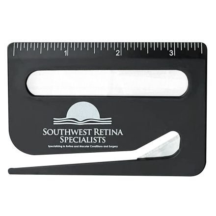 Custom 3-in-1 Letter Opener w/ Magnifier and Ruler