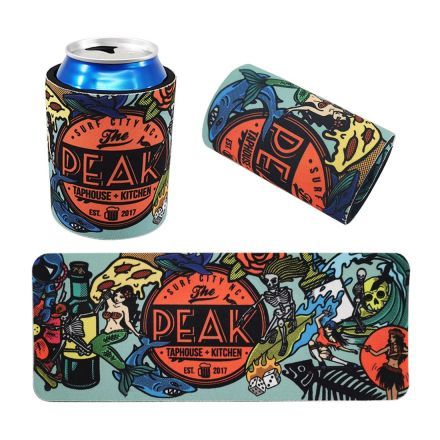 Full Color Slap Wrap Custom Neoprene Can Cooler