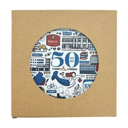 Full Color Custom Absorbent Stone Coasters - Round