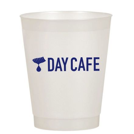 Custom Frosted Clear Flexible Stadium Cups - 12 oz.