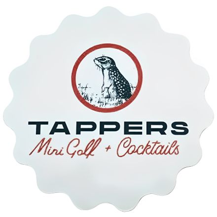Full Color Custom Round Scalloped Edge Pulpboard Coasters - 40 pt.