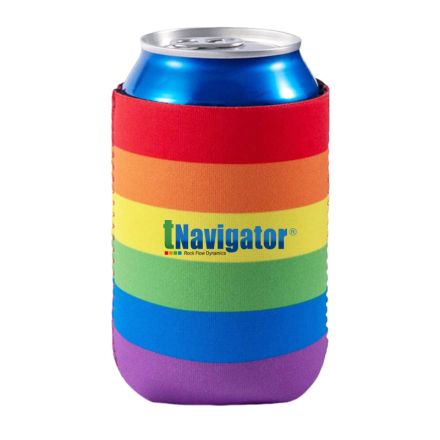Full Color Custom Rainbow Folding Neoprene Can Holder