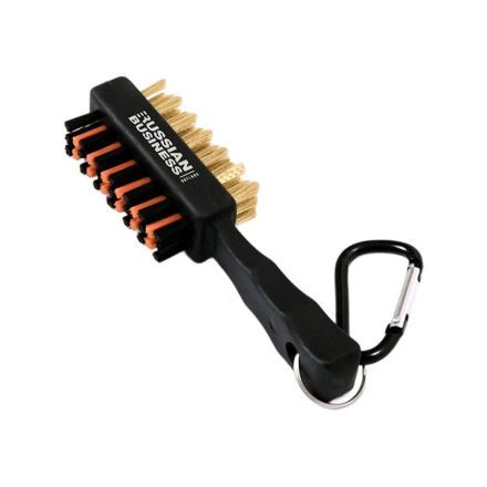 Custom Short Handle Golf Cleaning Brush w/ Carabiner