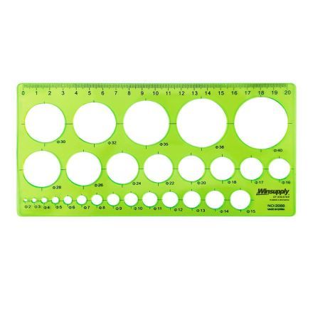 Custom Plastic DIY Circle Templates Drawing Ruler