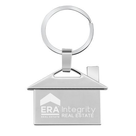 Custom House Shaped Metal Keychains