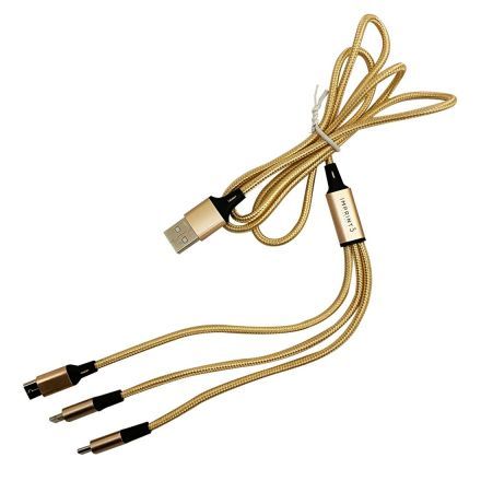 Custom 3' Metallic Charging Cable