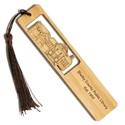 Custom Exquisitely Carved Bamboo Bookmark w/ Tassel