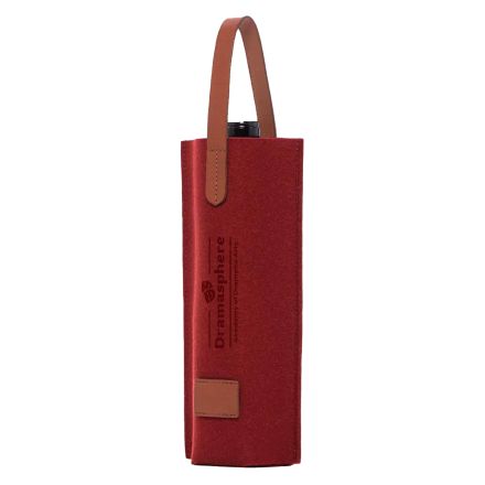 Custom Single Bottle Felt Wine Tote