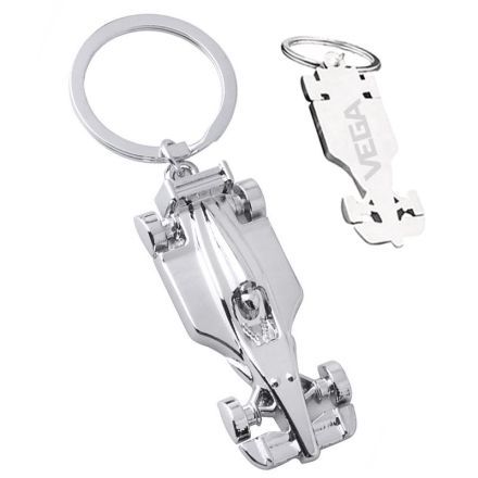 Custom Racing Car Charm Keychain