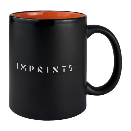 Laser Engraved Custom Two-Tone Ceramic Mug - 12 oz.