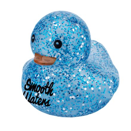 Custom Glitter Rubber Duck - 2" x 1.8" x 1.7"