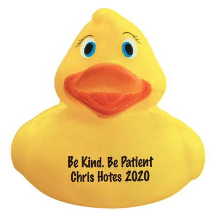 Custom Logo Rubber Duck - 2.0" x 1.8" x 1.8"