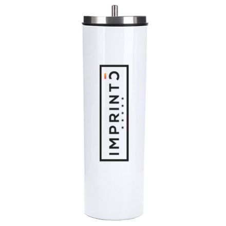 Custom Vacuum Insulated Skinny Tumbler w/ Straw - 30 oz.
