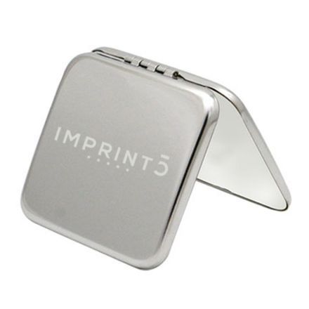 Custom Stainless Steel Square Foldable Cosmetic Mirror