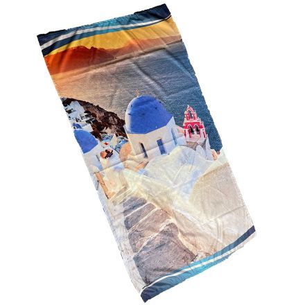 Full Color Custom Microfiber Beach Towel - 35" x 67"