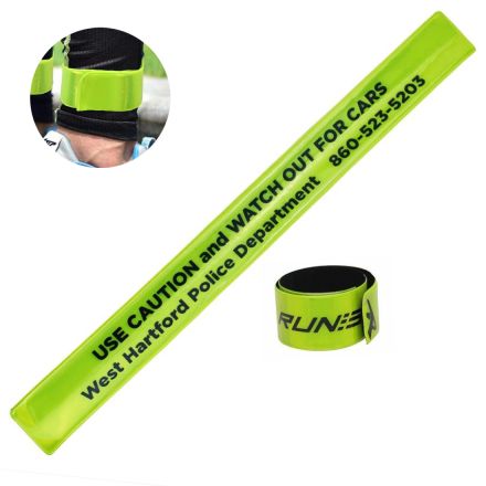 Custom Reflective Snap Wristband - 11.8" x 1.18"