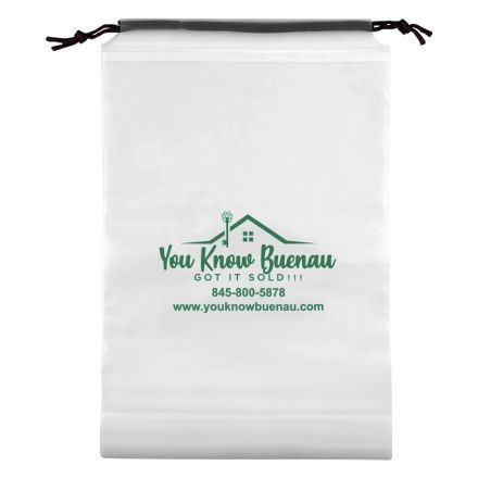Custom Waterproof Clothing Drawstring Bag - 7.9"w x 11.8"h x 1.8"d