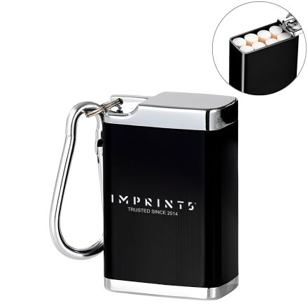 Custom Metal Portable Ashtray w/ Keychain