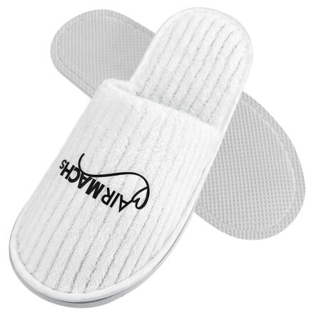 Custom Coral Fleece Spa Closed Toe Travel Slipper